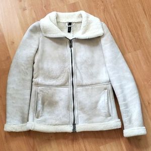 Dacute shearling cream winter jacket